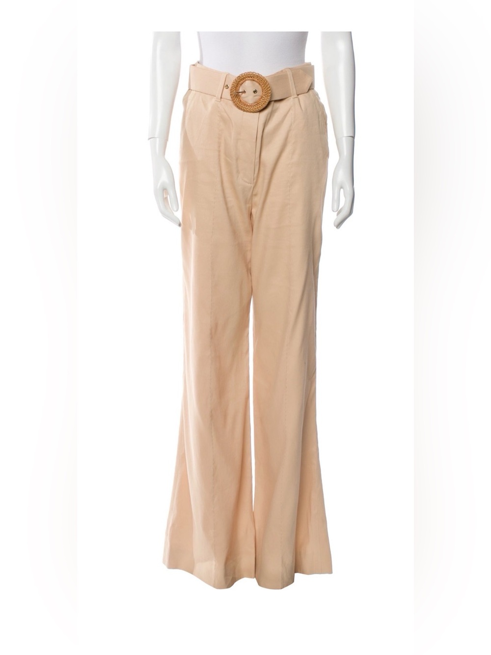 Zimmermann Wide-Leg Trousers in Light Beige